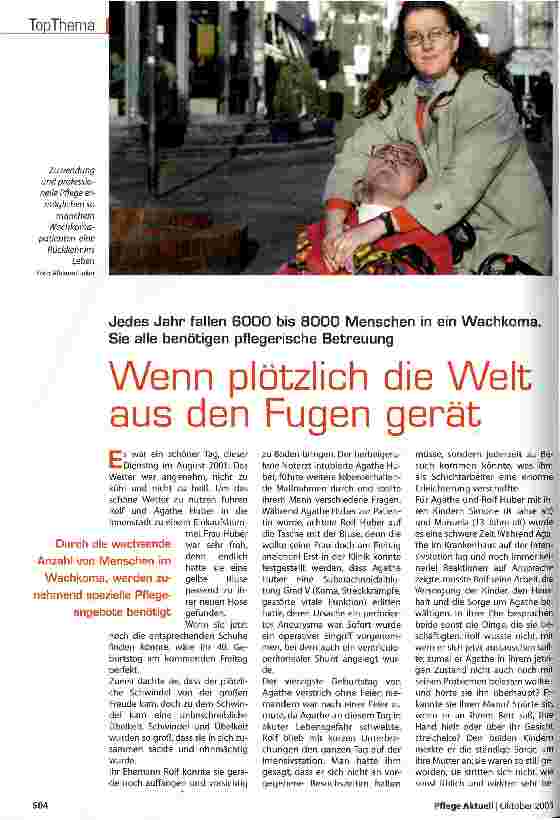 Vorschauseite 1: Wenn plötzlich die Welt aus den Fugen gerät