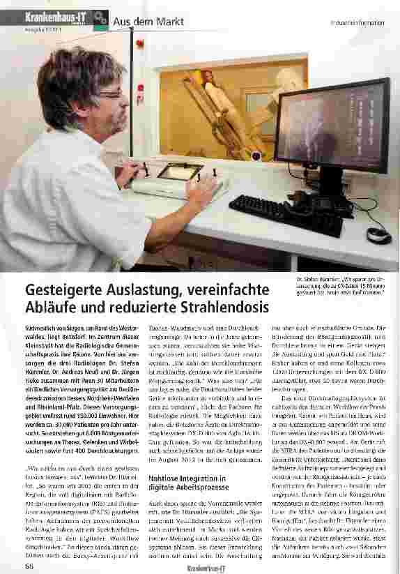 Vorschauseite 1: Gesteigerte Auslastung, vereinfachte Abläufe und reduzierte Strahlendosis
