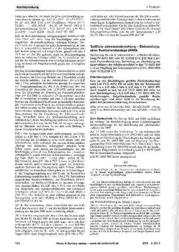 Vorschauseite 3: Tarifliche Jahressonderzahlung - mehrere befristete Arbeitsverhältnisse - Unterbrechungen im Kalenderjahr TV-L §20