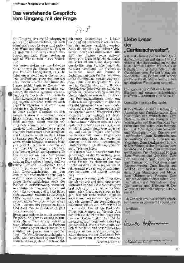 Vorschauseite 1: Das verstehende Gespräch Vom Umfang mit der Frage