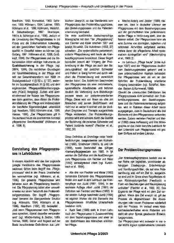 Vorschauseite 2: Der Pflegeprozess - sein Anspruch und seine Umsetzung in der Praxis