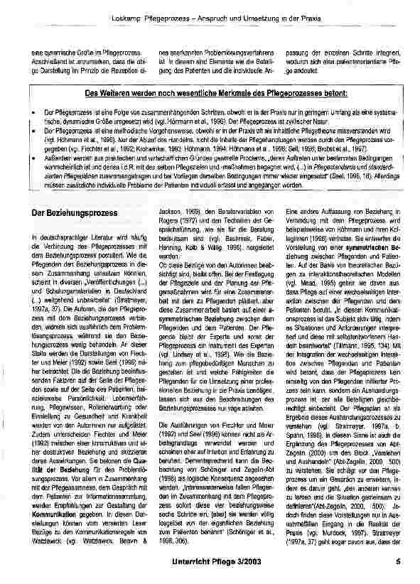 Vorschauseite 4: Der Pflegeprozess - sein Anspruch und seine Umsetzung in der Praxis