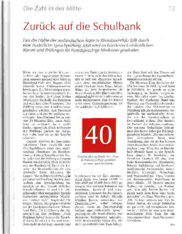 Vorschauseite 1: Zurück auf die Schulbank