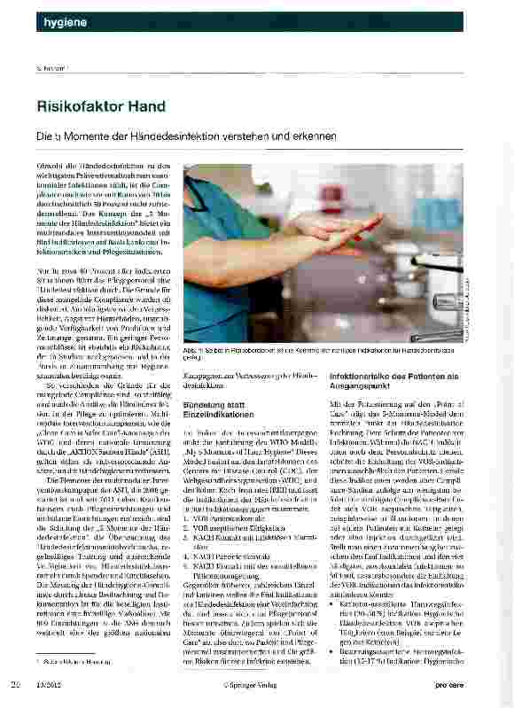 Vorschauseite 1: Risikofaktor Hand