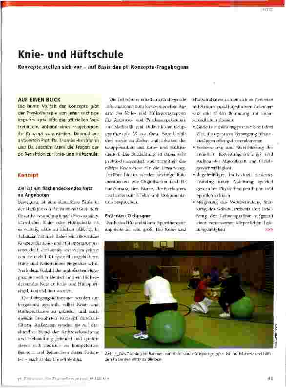 Vorschauseite 1: Knieund Hüftschule