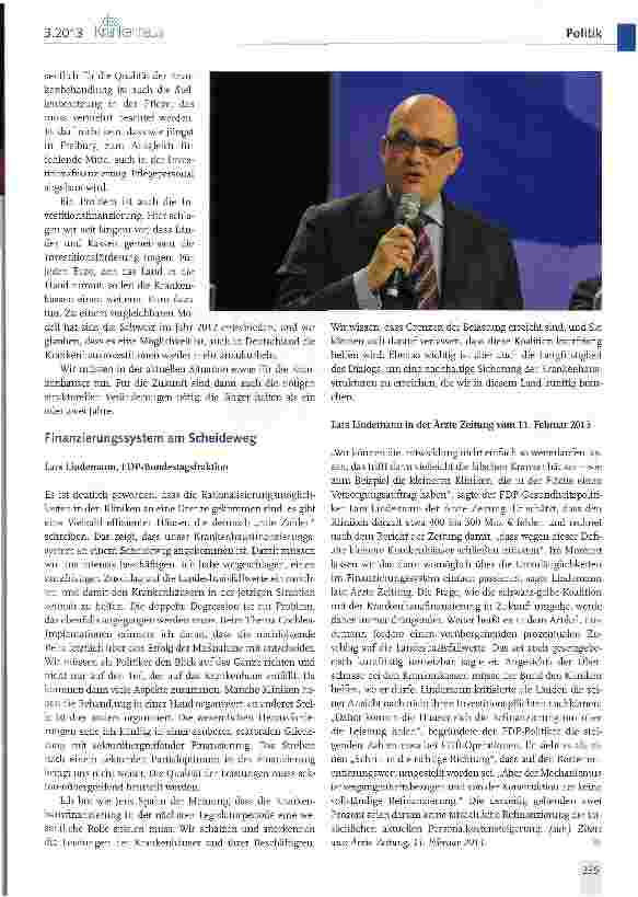 Vorschauseite 6: Politiker im Dialog mit den Krankenhäusern