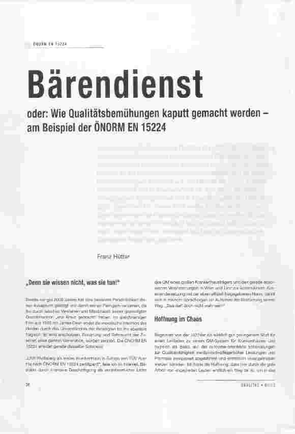 Vorschauseite 1: Bärendienst