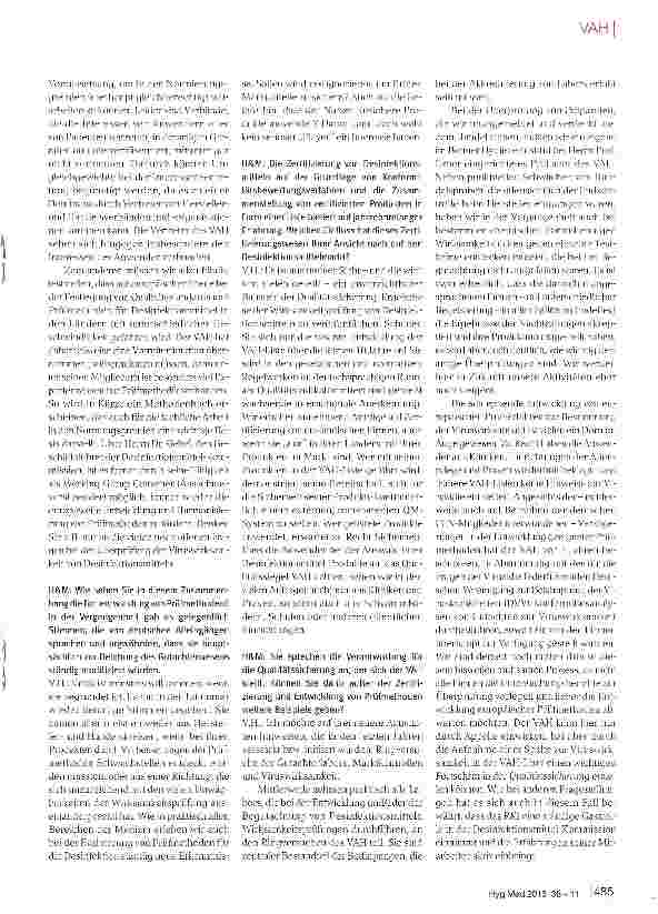 Vorschauseite 2: Qualitätssicherung in der Prävention und Bekämpfung von Infektionen