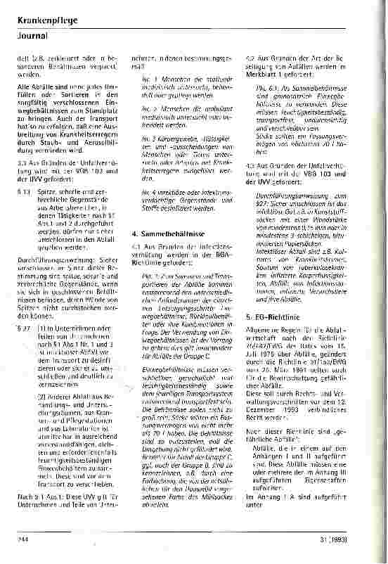 Vorschauseite 3: Abfallsammelsysteme im Krankenhaus