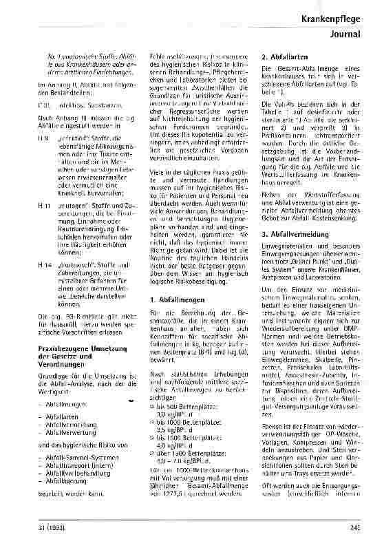 Vorschauseite 4: Abfallsammelsysteme im Krankenhaus