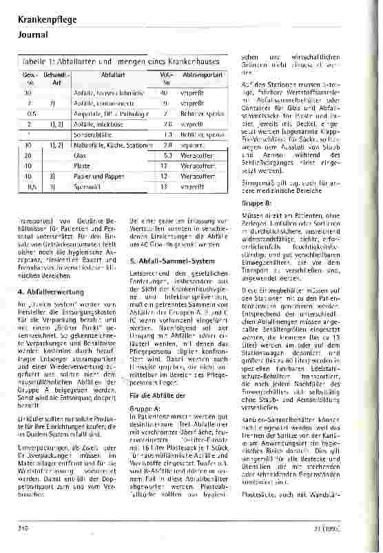 Vorschauseite 5: Abfallsammelsysteme im Krankenhaus