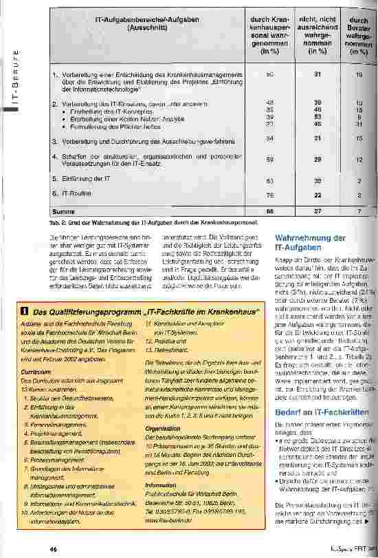 Vorschauseite 2: Ausweg aus dem Dilemma IT-Fachkräfte im Krankenhaus brauchen krankenhausspezifische Kenntnisse und IT-Wissen