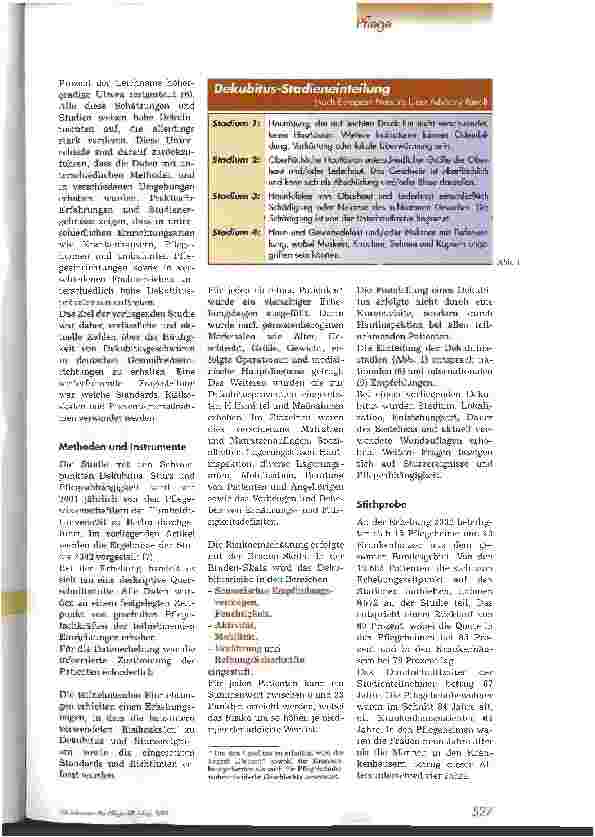 Vorschauseite 2: Dekubitusrisiko & Dekubitusprävalenz