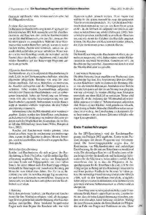 Vorschauseite 4: Ein Rauchstopp-Programm für HIV-infizierte Menschen