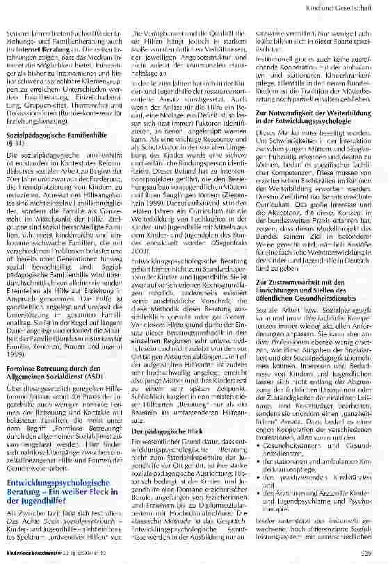 Vorschauseite 5: Frühe und sekundär-präventive Hilfen für Kinder