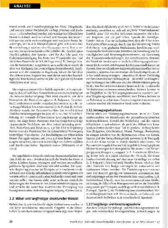 Vorschauseite 4: Gesundheitspolitik in Zeiten der Krise