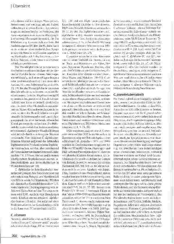 Vorschauseite 3: Diphtherie als Zoonose: zum Vorkommen toxigener Corynebakterien bei Mensch und Tier