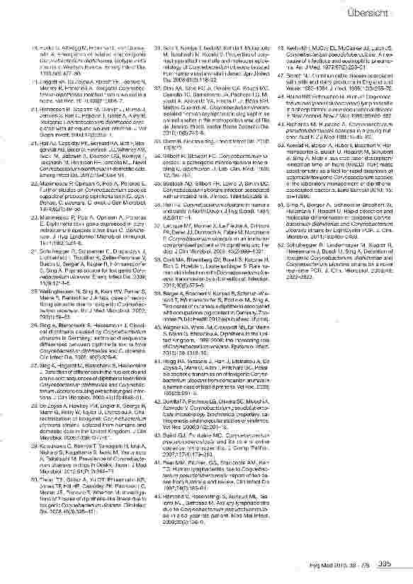 Vorschauseite 6: Diphtherie als Zoonose: zum Vorkommen toxigener Corynebakterien bei Mensch und Tier