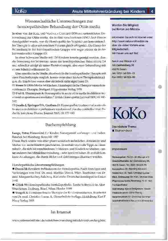 Vorschauseite 4: Mittelohrentzündung bei Kindern