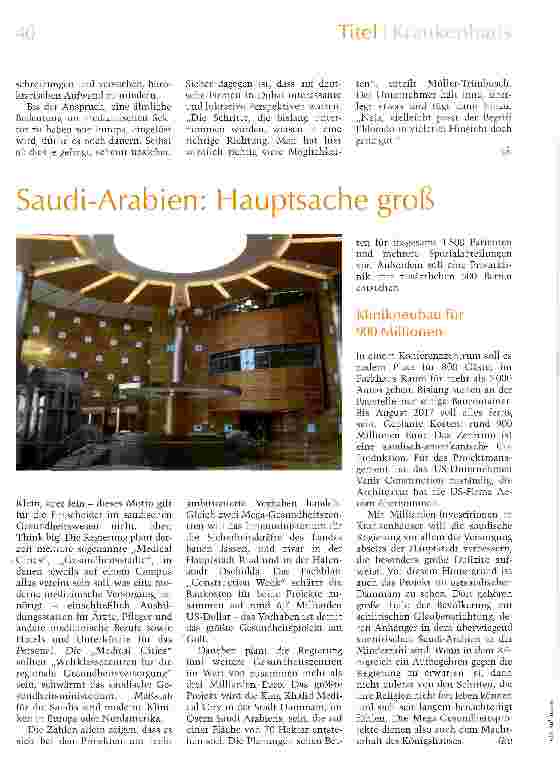 Vorschauseite 3: Megaprojekte am Golf