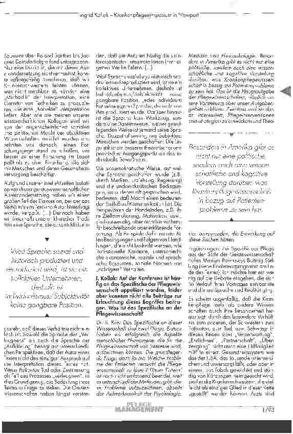 Vorschauseite 3: Krankenpflegesymposium in Newport: Wissensentwicklung in Pflegeforschung und Pflegepraxis