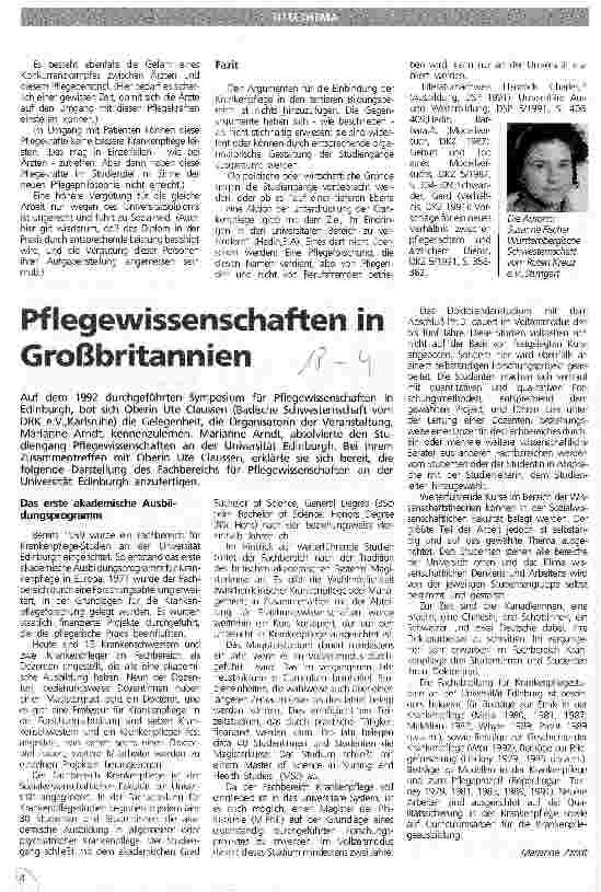 Vorschauseite 2: Akademisierung der Krankenpflege Auszüge aus einer Hausarbeit