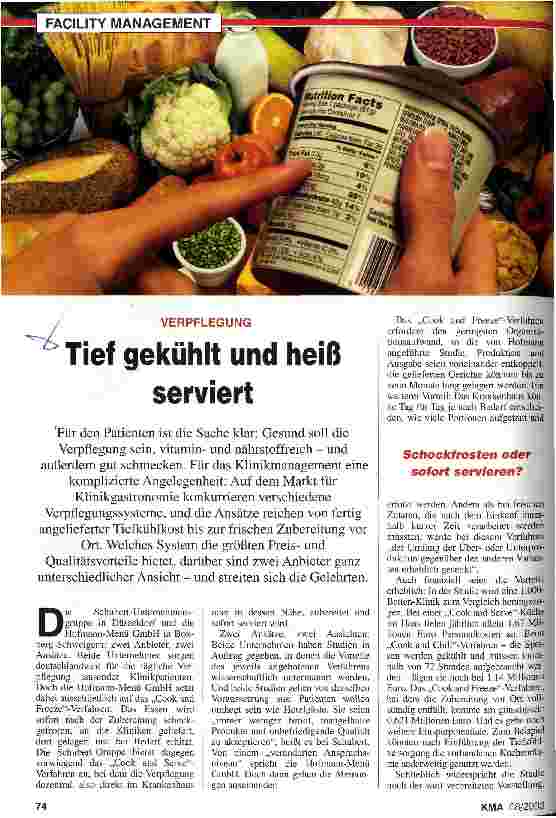 Vorschauseite 1: Tief gekühlt und heiß serviert