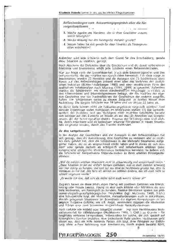 Vorschauseite 5: Lernen in und aus beruflichen Pflegesituationen