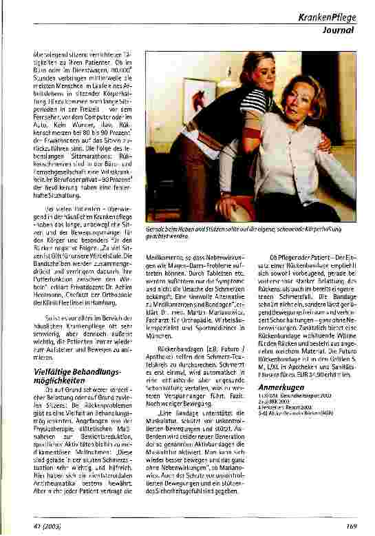 Vorschauseite 2: Werden Sie nicht selbst zum Patient!