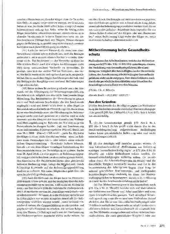 Vorschauseite 3: Verwirkung des Schadensersatzanspruchs wegen Nichtbeförderung eines freigestellten Personalratsmitglieds: fiktive Laufbahnzeichnung
