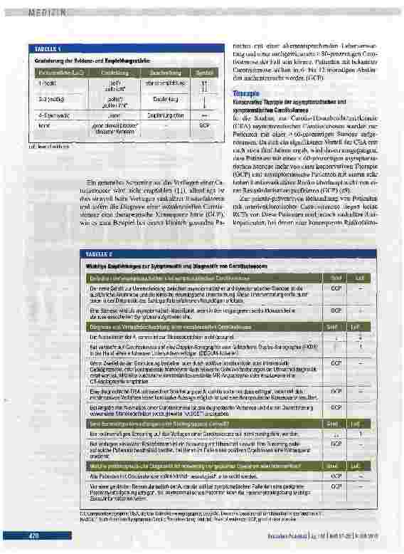 Vorschauseite 3: Diagnostik, Therapie und Nachsorge der extrakraniellen Carotisstenose