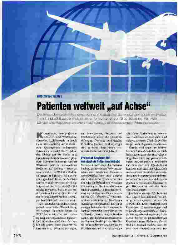 Vorschauseite 1: Patienten weltweit „auf Achse