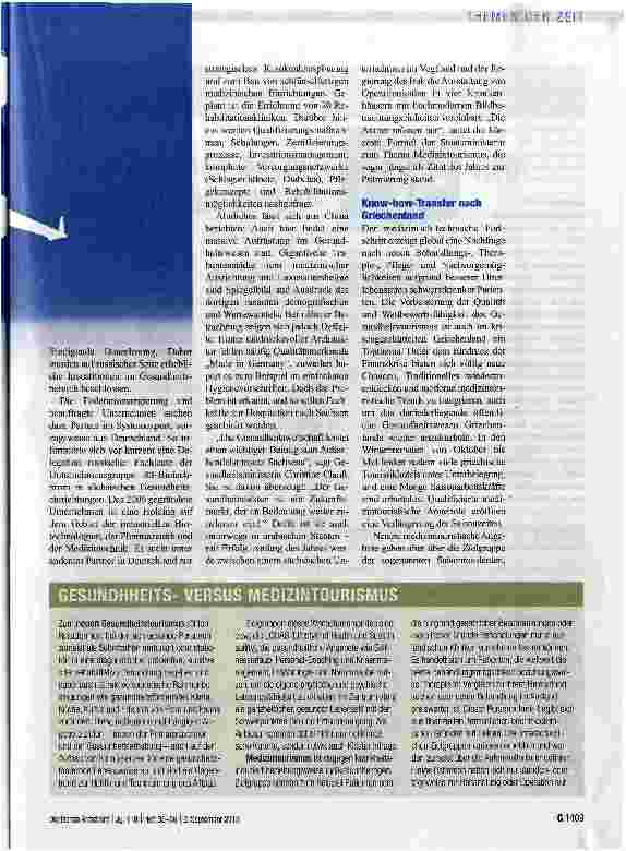 Vorschauseite 2: Patienten weltweit „auf Achse