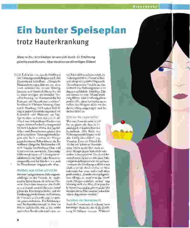 Vorschauseite 1: Ein bunter Speiseplan trotz Hauterkrankung