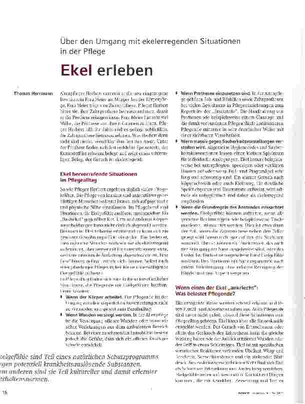 Vorschauseite 1: Ekel erleben