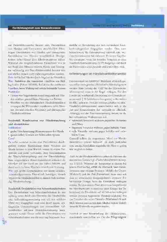 Vorschauseite 3: Fortbildung für Hygienebeauftragte in der Pflege Grundlagen der Händehygiene