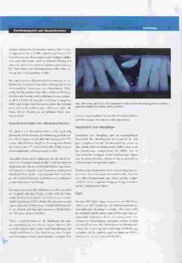 Vorschauseite 5: Fortbildung für Hygienebeauftragte in der Pflege Grundlagen der Händehygiene