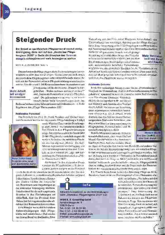 Vorschauseite 1: Steigender Druck