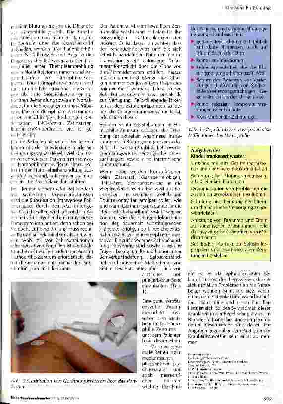 Vorschauseite 2: Die Hämophilie - sowohl chronische als auch Notfallerkrankung