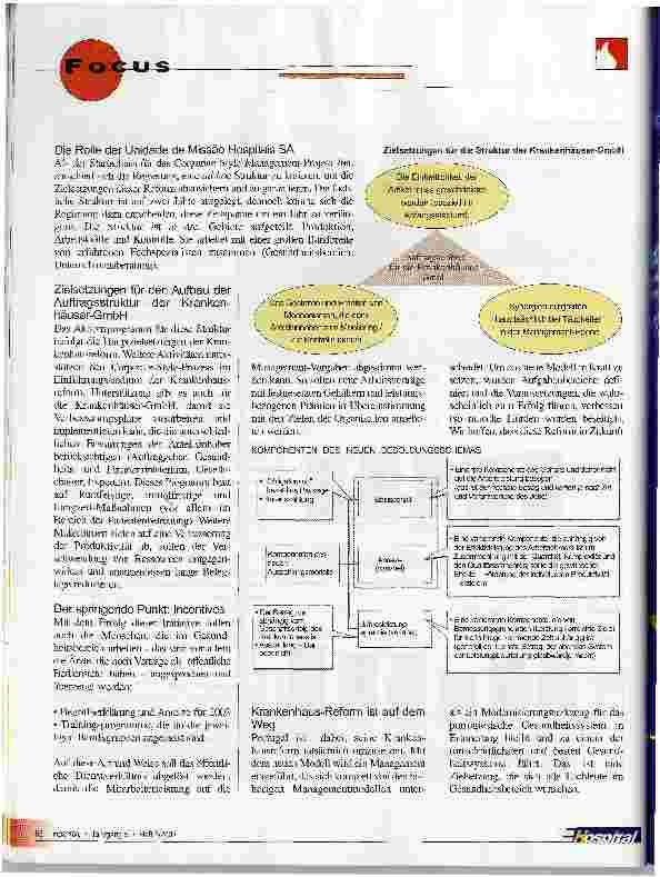 Vorschauseite 3: Die Reform der staatlichen Krankenhäuser Portugals