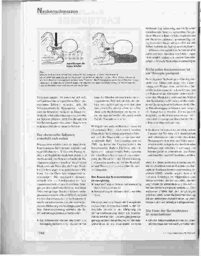 Vorschauseite 4: Wirkung einer Nacken unterstützenden Lagerung beim chronischen Nackenschmerz: ein Überblick