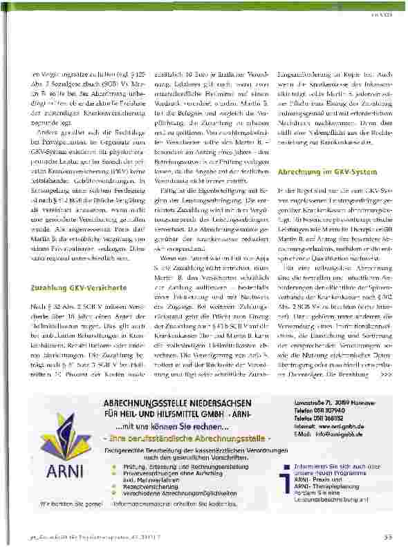 Vorschauseite 2: Die Abrechnung in der Physiotherapiepraxis