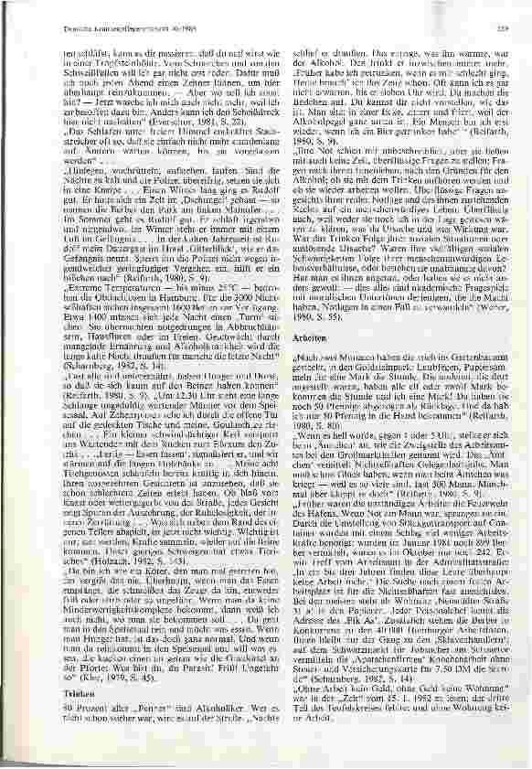 Vorschauseite 3: Armut und Diskriminierung der Nichtseßhaften