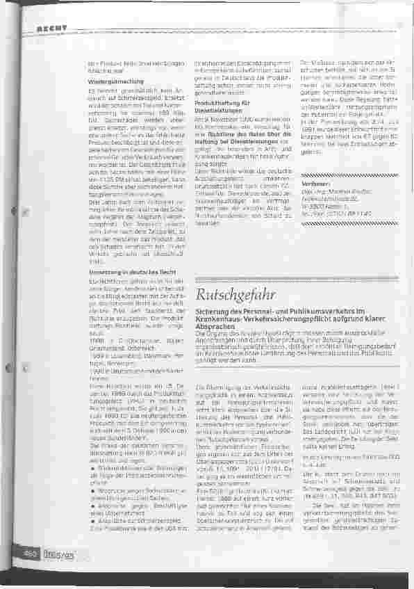 Vorschauseite 3: Folgenschwere Richtlinie Das Produkthaftungsgesetz - Auswirkungen des EG-Binnenmarktes