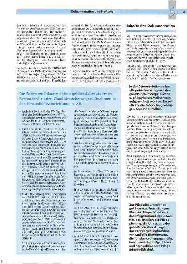 Vorschauseite 2: Dokumentation und Haftung