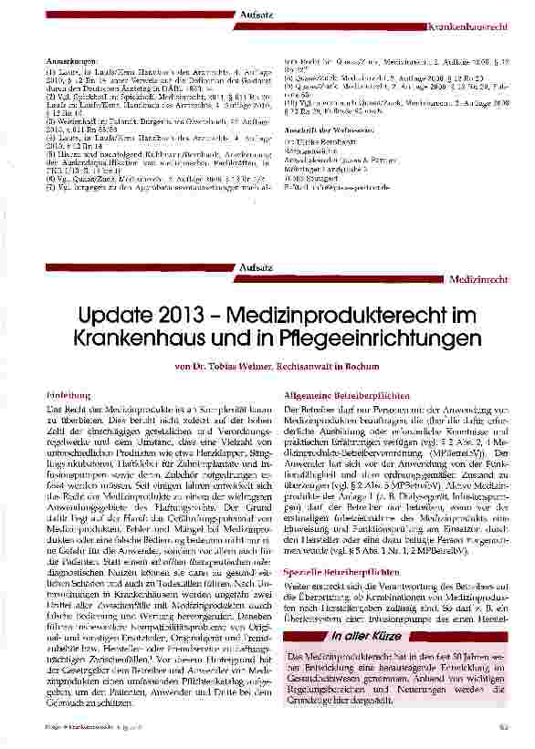 Vorschauseite 3: Der Gastarzt mit Auslandsqualifikation im deutschen Krankenhaus