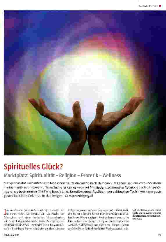 Vorschauseite 1: Spirituelles Glück?