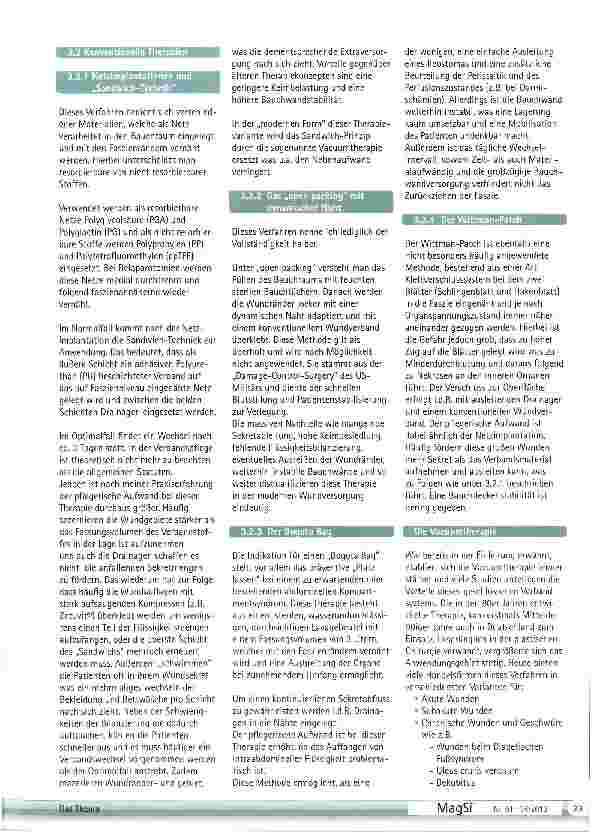 Vorschauseite 3: Die Behandlung des offenen Abdomens