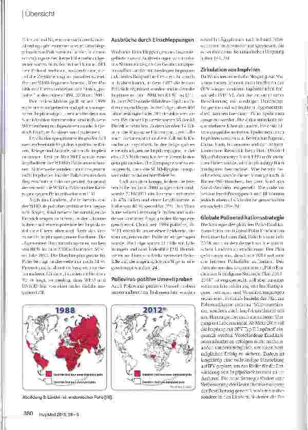 Vorschauseite 4: Poliomyelitis-eine medizinisch-geographische Betrachtung