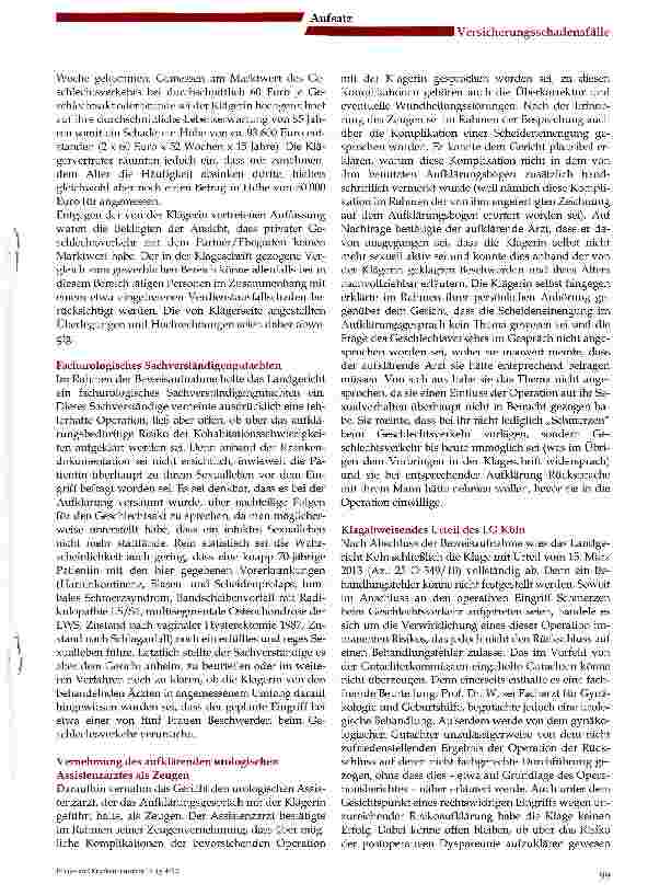 Vorschauseite 2: Komplikationen nach urologischer OP